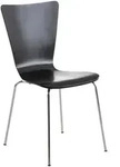 CLP Besucherstuhl, Schwarz, Metall, 43x84x50 cm, Arbeitszimmer, Besucherst&uuml;hle