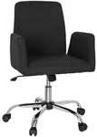 Mid.you Drehstuhl, Schwarz, Textil, Drehkreuz, 54x95x44 cm, Arbeitszimmer,