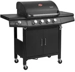 Taino Gasgrill, Schwarz, Metall, 135x114x54 cm, Grills & Outdoor-K&uuml;chen,...