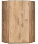Mid.you Eckschrank Wimex Level 36A, Eiche, Holzwerkstoff, 9 F&auml;cher, 120x236x120 cm,