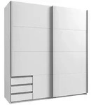 Boxxx Schwebet&uuml;renschrank, Wei&szlig;, Holzwerkstoff, 5 F&auml;cher, 3 Schublade(n)