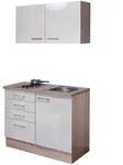 FlexWell Minik&uuml;che, Kaschmir, Holzwerkstoff, 3 Schublade(n) Schubladen, einmalig