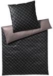 Joop! Wendebettw&auml;sche Cornflower Double, Braun, Schwarz, Textil, Graphik, 135x200