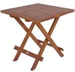 Gardenson Gartenbeistelltisch, Natur, Holz, Akazie, Hartholz, quadratisch, X-Form,
