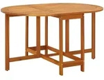 vidaXL Gartentisch,, Braun, Holz, rechteckig, 90x72x130 cm, Gartenm&ouml;bel,