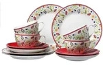 Ritzenhoff Breker Kaffeeservice, Mehrfarbig, Keramik, 12-teilig, 2x2x2 cm, Essen &