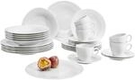 Seltmann Weiden Kombiservice Trio Weiss, Wei&szlig;, Keramik, 30-teilig, 230 ml,230 ml,