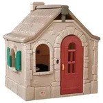 Spielhaus, Braun, Kunststoff, 139.7x163x128 cm, EN 71, CE, Outdoor Spielzeug,