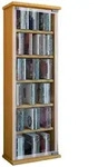 Mid.you Cd-Regal, Buche, Glas, Holzwerkstoff, 5 F&auml;cher, 31x92x18 cm, Wohnzimmer,