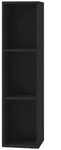 Mid.you Schallplattenregal, Schwarz, Holzwerkstoff, 2 F&auml;cher, 34x107x29 cm,