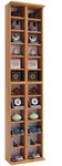 Mid.you Cd-Regal, Buche, Holzwerkstoff, 20 F&auml;cher, 42x183x20 cm, Wohnzimmer, Regale,