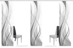 Fl&auml;chenvorhang Carlisle, Grau, Textil, Wellen, 60x245 cm, mit Paneelwagen,