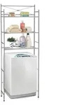 CARO-M&ouml;bel Toilettenregal, Chrom, Metall, Mode, 65x164x22 cm, Waschk&uuml;che,