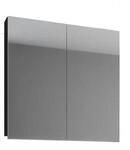 Mid.you Spiegelschrank VCM VCB 1, Schwarz, Glas, 1 F&auml;cher, 80x59x12 cm, Badezimmer,