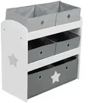 Roba Spielregal, Grau, Holzwerkstoff, Rechteckig, 63.5x67x29.5 cm, Kinder- &