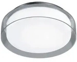 Helestra Led-Badezimmer-Deckenleuchte Olvi, Chrom, Metall, Glas, F, 9 cm, Lampen &