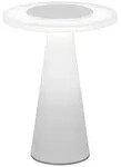 Helestra Led-Tischleuchte Bax, Wei&szlig;, Metall, Kunststoff, rund,rund, 20 cm, Lampen &