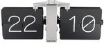 Karlsson Wanduhr, Schwarz, Silber, Metall, Kunststoff, 36x14x9 cm, Dekoration, Uhren,
