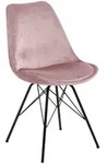 Carryhome Stuhl, Altrosa, Textil, Rundrohr, 48.5x85.5x54 cm, Esszimmer, St&uuml;hle,