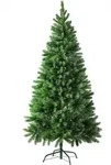 tectake Weihnachtsbaum, Gr&uuml;n, Kunststoff, Dreieckig, 180 cm, CE, Dekoration,