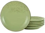 Creatable Speisetellerset, Gr&uuml;n, Keramik, 6-teilig, Essen & Trinken, Geschirr,
