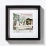 walther design Bilderrahmen, Schwarz, Holzwerkstoff, 33.1x33.1 cm, Bilder und