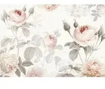 Xora Vliestapete, Grau, Rosa, Floral, 368x248 cm, Fsc, Tapeten & Wandverkleidungen,