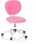 Mid.you Jugenddrehstuhl, Pink, Kunststoff, Drehkreuz, 43x82-95x56 cm, Arbeitszimmer,