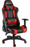tectake Racing-Gamingstuhl, Schwarz, Rot, Textil, 68x125x69 cm, Kinder- &