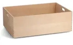 Zeller Present Dekokiste, Natur, Holz, Buche, Hartholz, 60x40x21 cm, Ordnen &