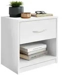 P & B Nachtschrank, Wei&szlig;, 1 Schublade(n) Schubladen, 39x41x28 cm, Schlafzimmer,