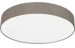 Eglo Deckenleuchte Pasteri, Wei&szlig;, Taupe, Metall, Textil, rund,rund, 15 cm, Lampen &