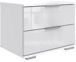 Livetastic Nachtschrank Wimex Easy Plus C, Wei&szlig;, Kunststoff, 2 Schublade(n)