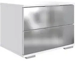 Livetastic Nachtschrank Wimex Easy Plus C, Wei&szlig;, Kunststoff, 2 Schublade(n)
