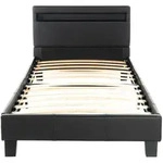 Home Deluxe Led, Schwarz, Kunststoff, Schlafzimmer, Betten, Polsterbetten
