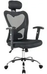 Livetastic Drehstuhl, Schwarz, Silber, Kunststoff, Drehkreuz, 65x114x60 cm,