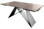 Kawola Ausziehtisch, Schwarz, Glas, Rechteckig, 160x76x90 cm, Esszimmer, Tische,
