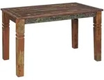 Mid.you Esstisch, Braun, Holz, Mangoholz, massiv, rechteckig, eckig, 70x76x120 cm,