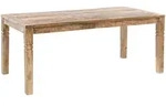 Mid.you Esstisch, Braun, Holz, Mangoholz, massiv, rechteckig, eckig, 70x76x120 cm,