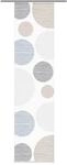 Fl&auml;chenvorhang, Anthrazit, Textil, Kreise, 60x245 cm, mit Paneelwagen, Seidenoptik,