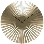 Karlsson Wanduhr, Gold, Metall, Rund, 50x50x3.5 cm, CE, Dekoration, Uhren, Wanduhren
