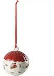 Villeroy & Boch Dekokugel Toy's Delight Decoration, Mehrfarbig, Wei&szlig;, Keramik,