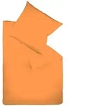Fleuresse Bettw&auml;sche, Orange, Textil, Uni, 135x200 cm, pflegeleicht, atmungsaktiv,