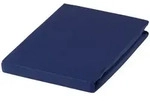 Estella Spannbetttuch, Dunkelblau, Textil, 100x200 cm, Textiles Vertrauen -