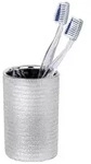 Wenko Zahnputzbecher, Silber, Keramik, 11.2 cm, Badaccessoires,...