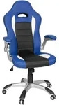 Mid.you Gamingstuhl, Blau, Schwarz, Wei&szlig;, Kunststoff, Drehkreuz, 64x118x57 cm,
