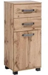 Mid.you Unterschrank Schildmeyer Milan, Eiche, Metall, 1 F&auml;cher, 2 Schublade(n)