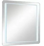 Xora Badezimmerspiegel Fl&auml;chenspiegel, Glas, quadratisch, 70x70x3 cm, Made in