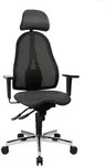 Topstar Drehstuhl, Schwarz, Textil, Kunststoff, Metall, Uni, Drehkreuz,...