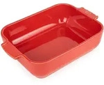 Peugeot Auflaufform, Rot, Keramik, 25x6.2x16.8 cm, Kochen, Auflaufformen